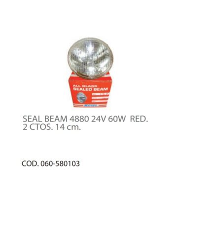SEAL BEAM 4880 24V 60W REDONDO 2 CTOS.