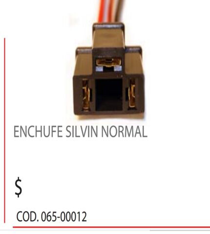 Enchufe Silvin Normal Automotriz – Conector para Faros / Luces – Repuesto Eléctrico para Vehículos