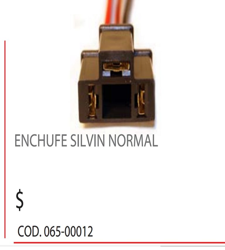Enchufe Silvin Normal Automotriz – Conector para Faros / Luces – Repuesto Eléctrico para Vehículos