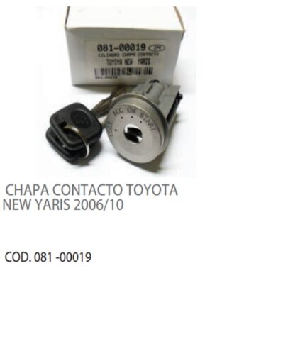 CHAPA CONTACTO C/LLAVE TOYOTA NEW YARIS06/10