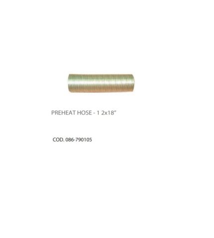 Flexible Aluminio Preheater 1/2" x 18" | Cód. 086-790105 | Alta Resistencia Térmica