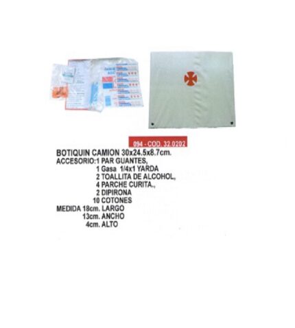 BOTIQUIN DE CAMION  PRIMEROS AUXILIOS