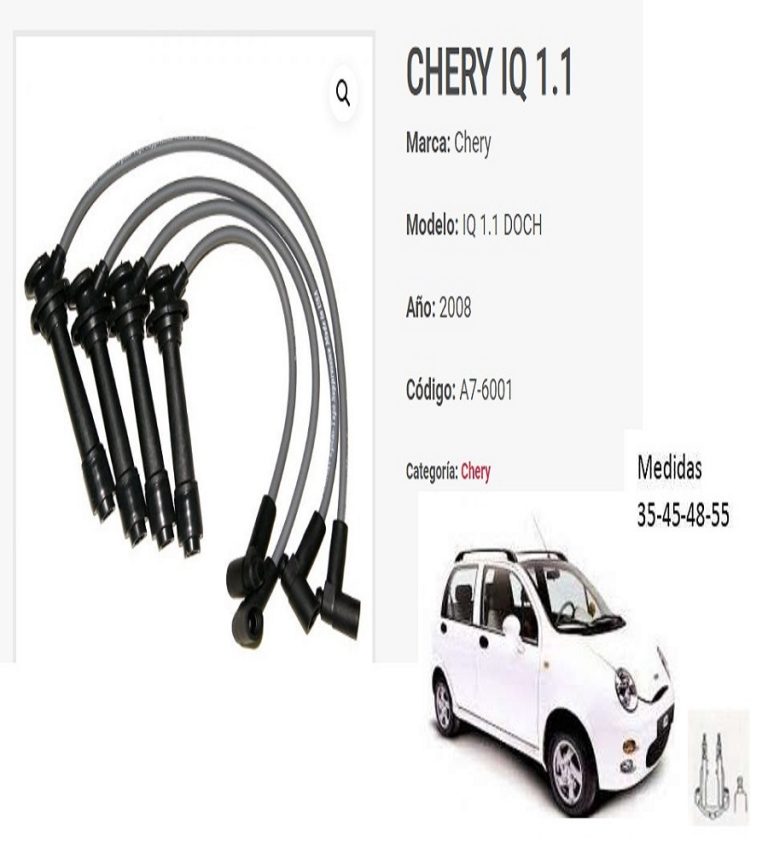 cable bujias chery iq 1.1