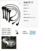 cable de bujias geely ck 1.3