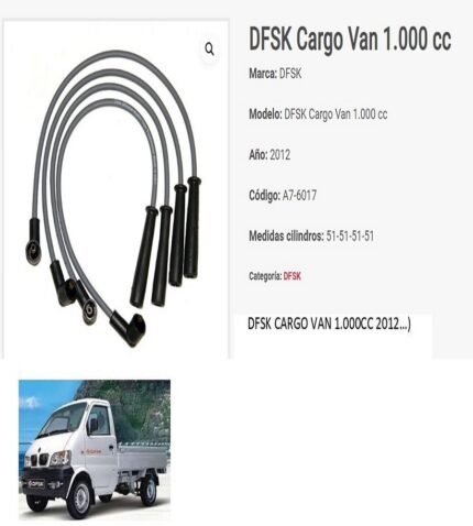 cable de bujias dfsk cargo van