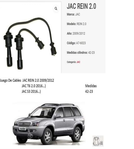 cable de bujias jac rein