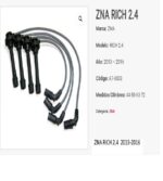 JUEGO CABLE DE BUJÍAS ZNA RICH 2.4 2013-2016