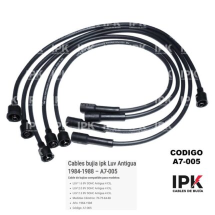Cables Bujía IPK Chevrolet LUV Antigua 1.6 2.0 2.3