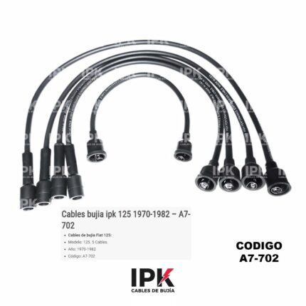 JUEGO DE CABLES DE BUJÍAS FIAT 125