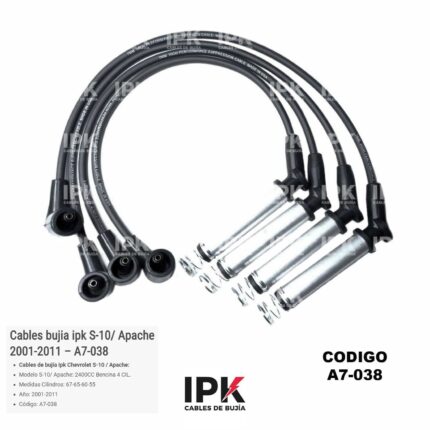 Cables Bujía IPK Chevrolet Apache S10 2.4