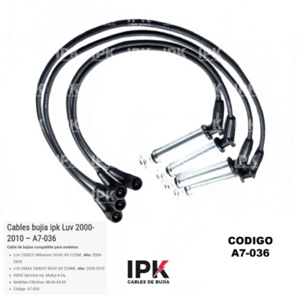 Juego Cables de Bujías Chevrolet LUV 2.2 MILLENIUM / LUV DMAX 2400