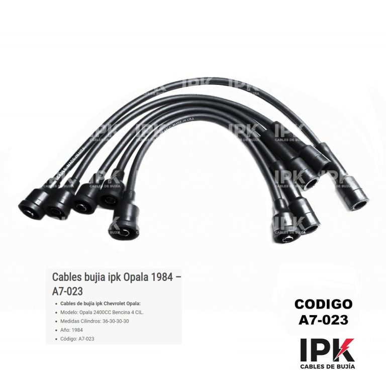 Juego de Cables de Bujía para Chevrolet Opala 2.4 4 Cilindros (1984)