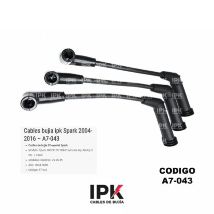 Cables Bujía IPK Chevrolet Spark 800