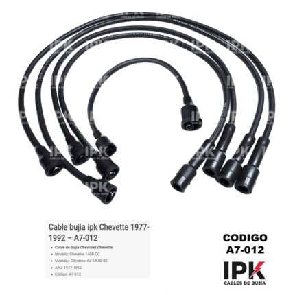 Cables Bujía IPK Chevrolet Chevy Chevette 1.4 1.6