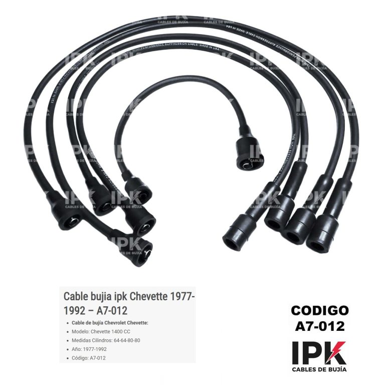 Cables Bujía IPK Chevrolet Chevy Chevette 1.4 1.6