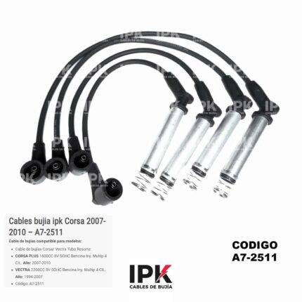 Cables Bujía IPK Chevrolet Corsa Plus Vectra