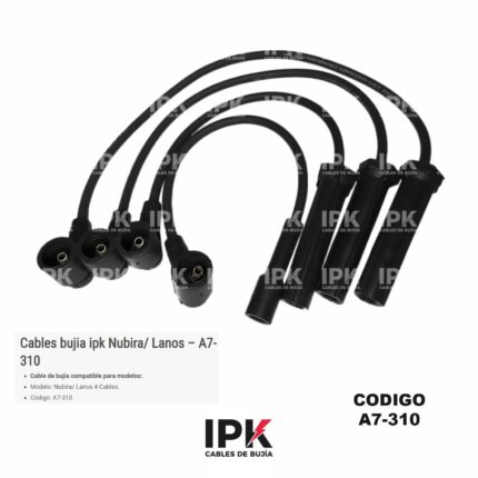 Cables de Bujías Daewoo Nubira y Lanos