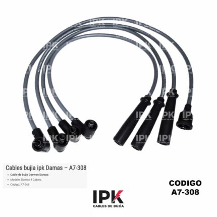 Juego de Cables de Bujías Daewoo Damas A7-308