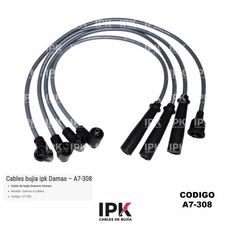 Juego de Cables de Bujías Daewoo Damas A7-308