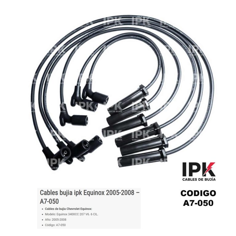 Juego de cables de bujías Chevrolet Equinox 3400cc IPK - Repuestos Cañas