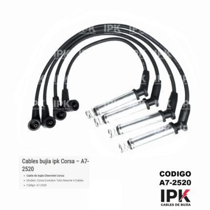 Juego de Cables de Bujía IPK Chevrolet Corsa Evolution Código A7-2520
