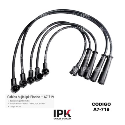 JUEGO DE CABLES DE BUJÍAS FIAT FIORINO 1.5 catalitica *