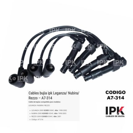 Cables Bujías Daewoo Leganza Nubira Rezzo