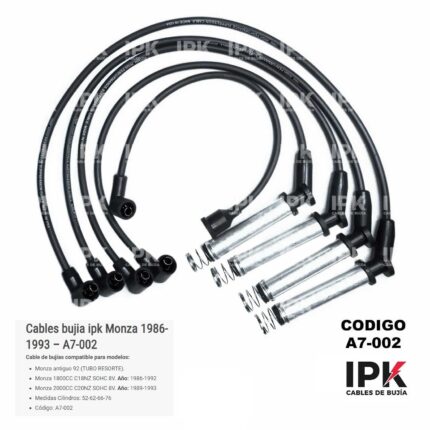 Cables Bujía IPK Chevrolet Monza 1.8 2.0