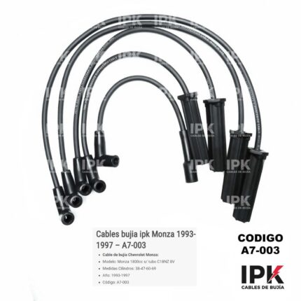 JUEGO CABLES DE BUJÍAS MONZA 1800