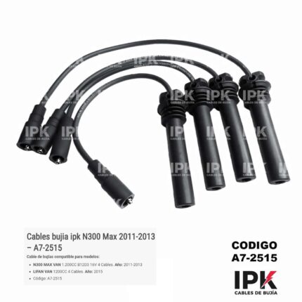 Juego de Cables de Bujías Chevrolet N300 Max 1.2 2011-2015