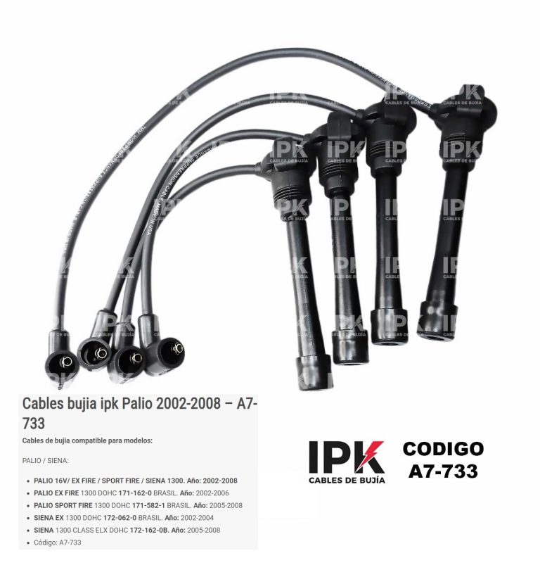 Cables Bujías Fiat Palio Siena ExFire SportFire | A7-738