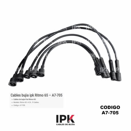 JUEGO DE CABLES DE BUJÍAS FIAT RITMO 65