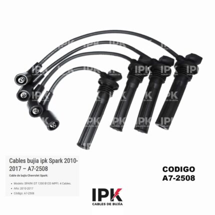 Juego de Cables de Bujías Chevrolet Spark GT 1200 2010-2022