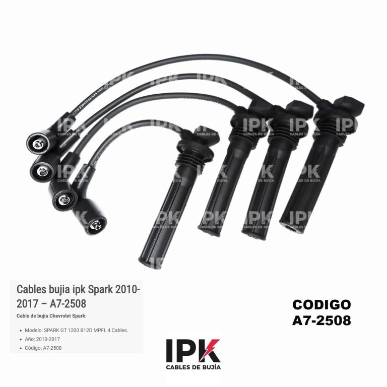 Juego de Cables de Bujías Chevrolet Spark GT 1200 2010-2022