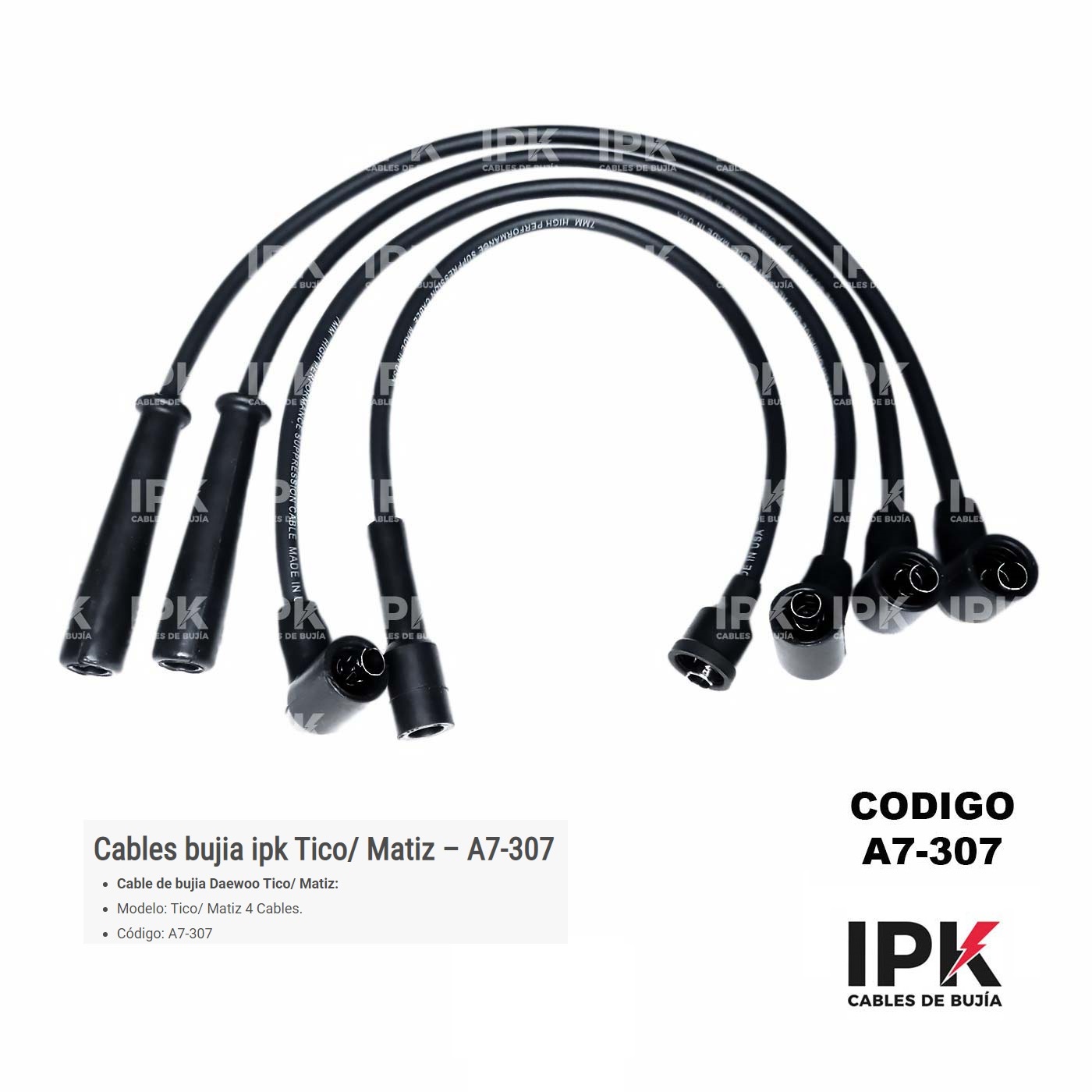 CABLE-DE-BUJIA-TICO-MATIZ-A7-307