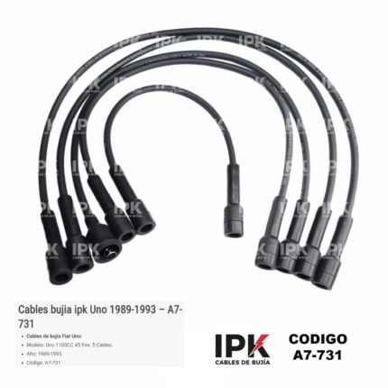 JUEGO CABLE DE BUJÍAS FIAT UNO 1.1 89-93 45 FIRE