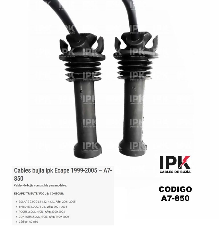 cables de bujias escape