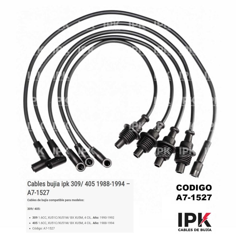 Juego Completo 5 Cables para Peugeot 309/405