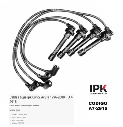 Cable de Bujía Honda Civic 1.6 96-00 Acura | Marca IPK