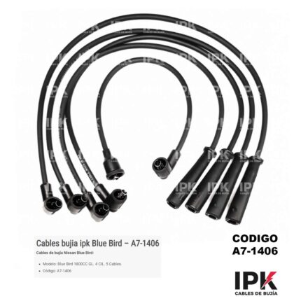 Cables de Bujía Nissan Blue Bird 1.8 GL - A7-1406