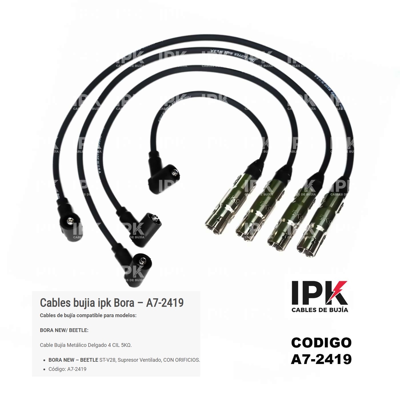 CABLE-DE-BUJIA-BORA-NEW-BEETLE-ST-V28-SUPRE-VENTILADO-A7-2419