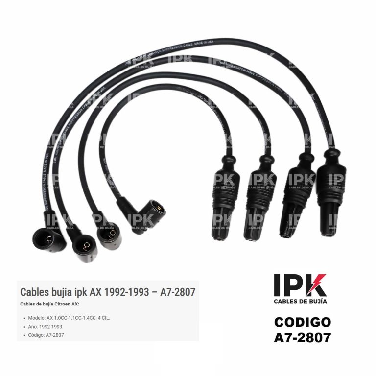JUEGO DE CABLE DE BUJÍA CITROEN AX 1.0-1.1-1.4 92-93