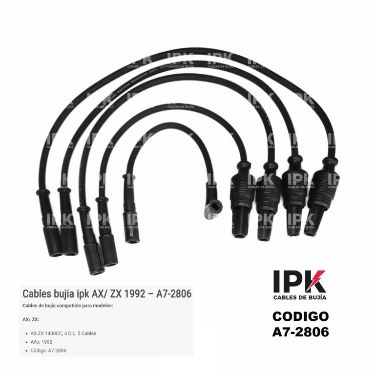 Cables de Bujía IPK Premium para Citroën AX y ZX 1.4 1992