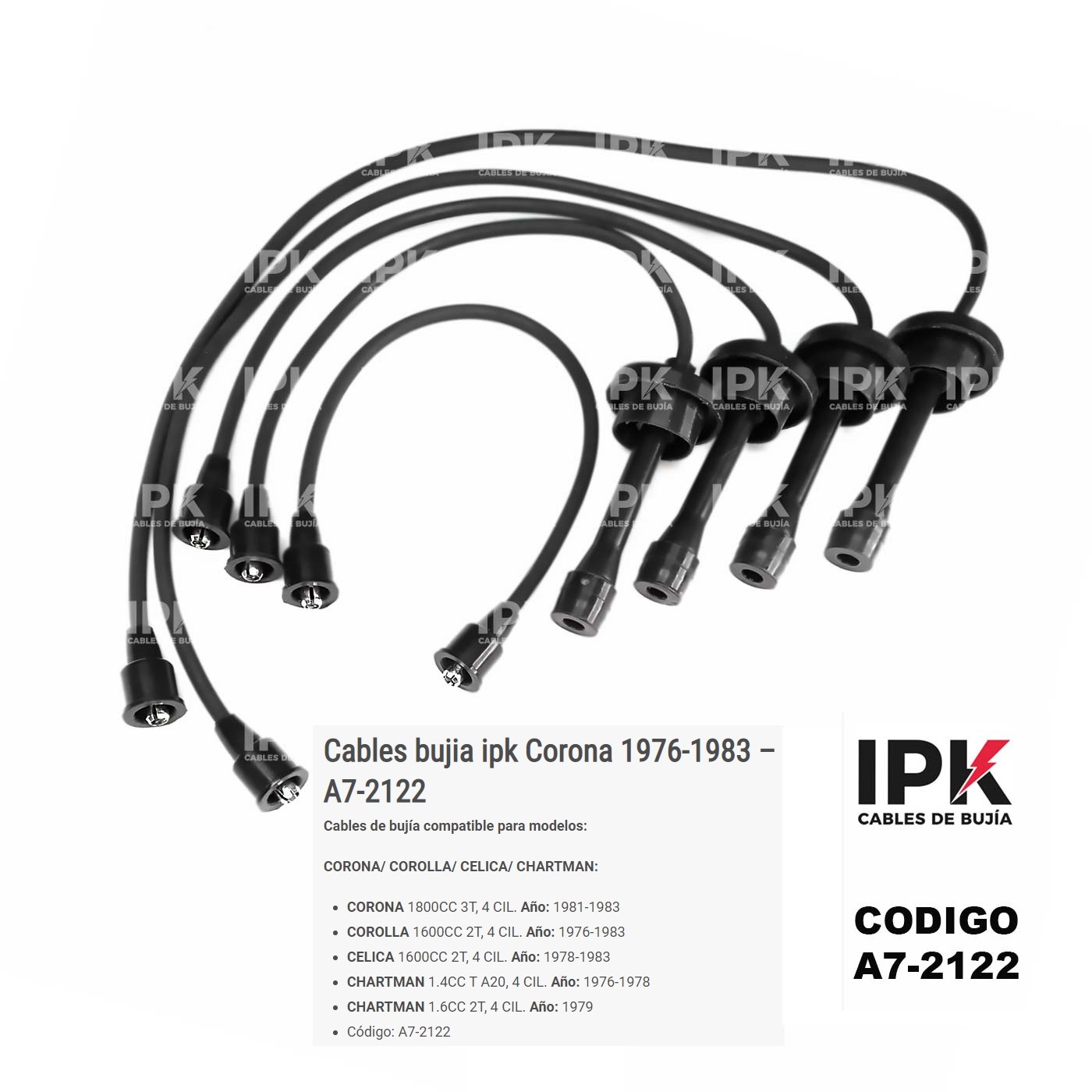 CABLE-DE-BUJIA-CORONA-1800-3T-81-83-CHARTMAN-1.6-2T-79-A7-2122