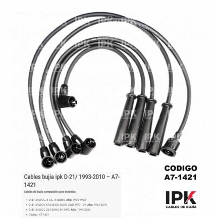 Cables Bujía Nissan D21 KA24E/Z24 - A7-1421
