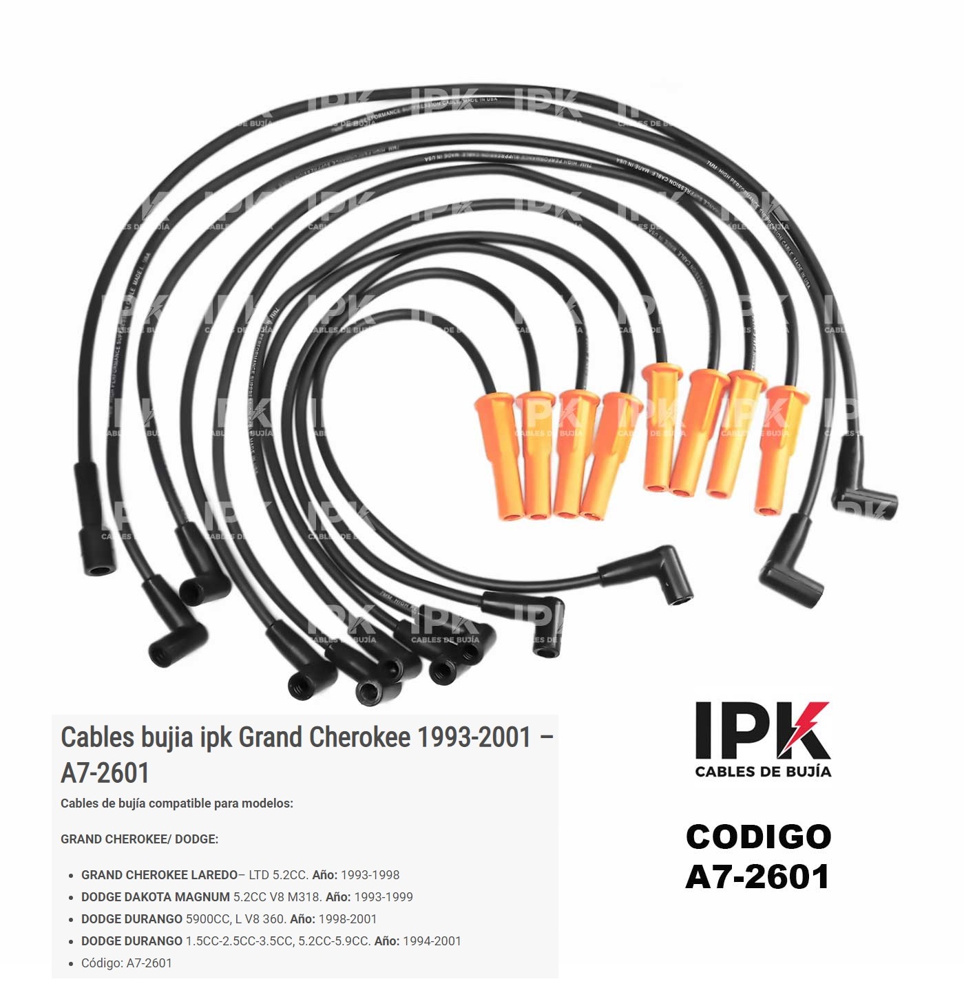 CABLE-DE-BUJIA-DAKOTA-DURANGO-360-5.9L-94-03-A7-2601