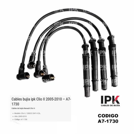 Juego Cables de Bujías Renault CLIO II 1.2 DHF