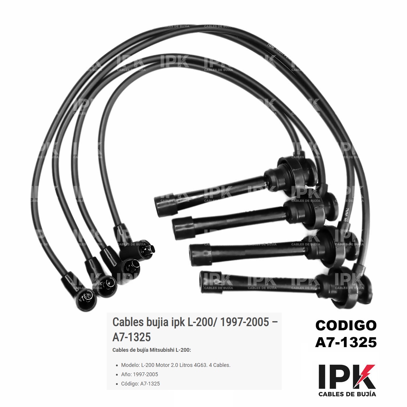 CABLE-DE-BUJIA-L200-1997-2005-MOTOR-2.0-LITROS-A7-1325