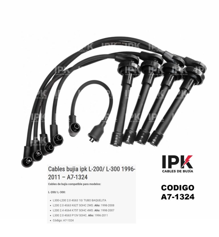 Juego de Cables de Bujías Mitsubishi L200/L300 | A7-1324