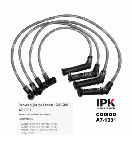 JUEGO CABLES DE BUJÍA MITSUBISHI LANCER MIRAJE